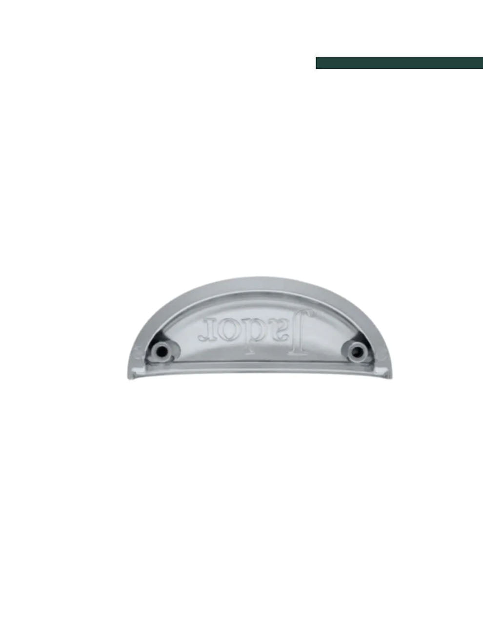 JADOR - Puxador 3500 Concha Nozes 64mm CROMO (CX C/12 PEÇAS)