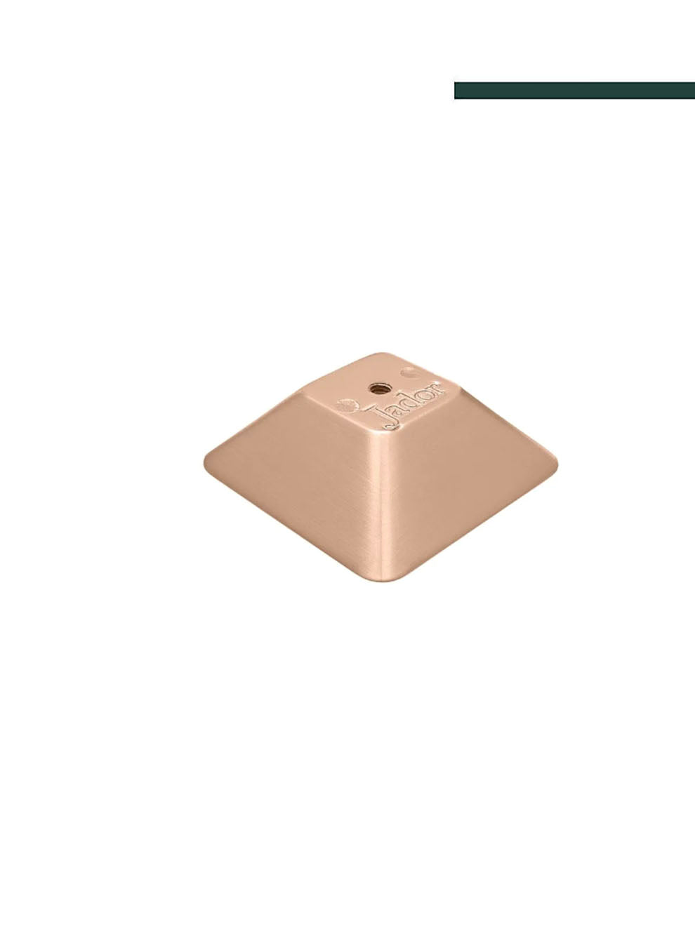 JADOR - Puxador 6298 GALAXIA 17mm RED GOLD ESCOVADO (CX C/12 PEÇAS)