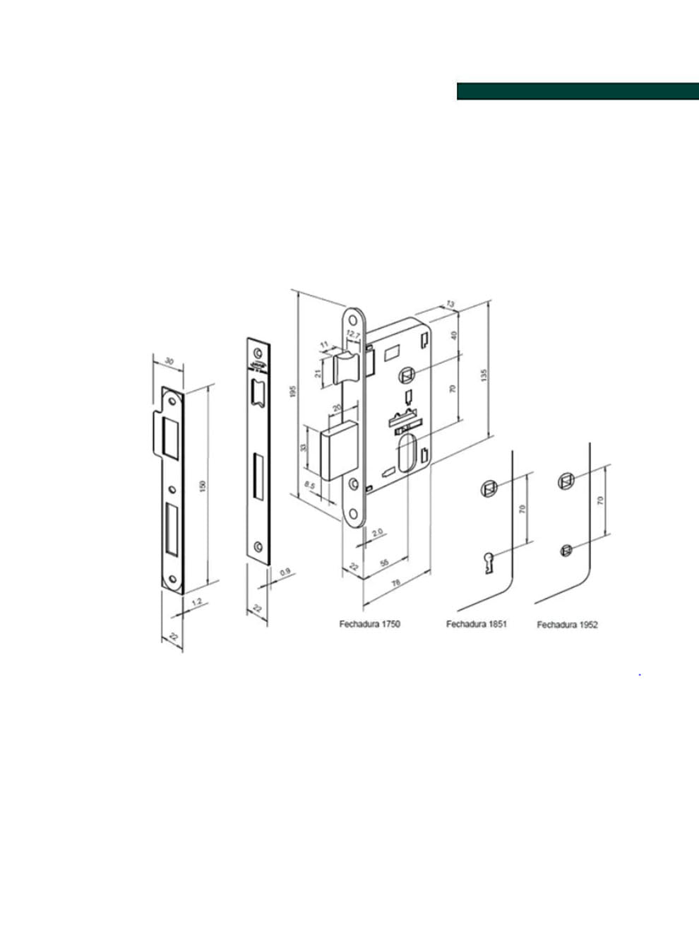 Imab - Fechadura BAN/WC Inox AA Avulso FCI