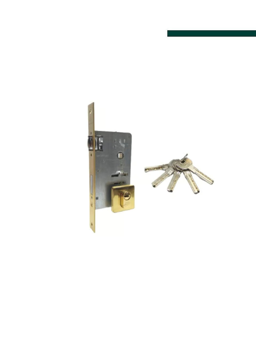 Imab - Fechadura 4700 Roseta Quadrada Zamak rolete E81 4800 Dourada
