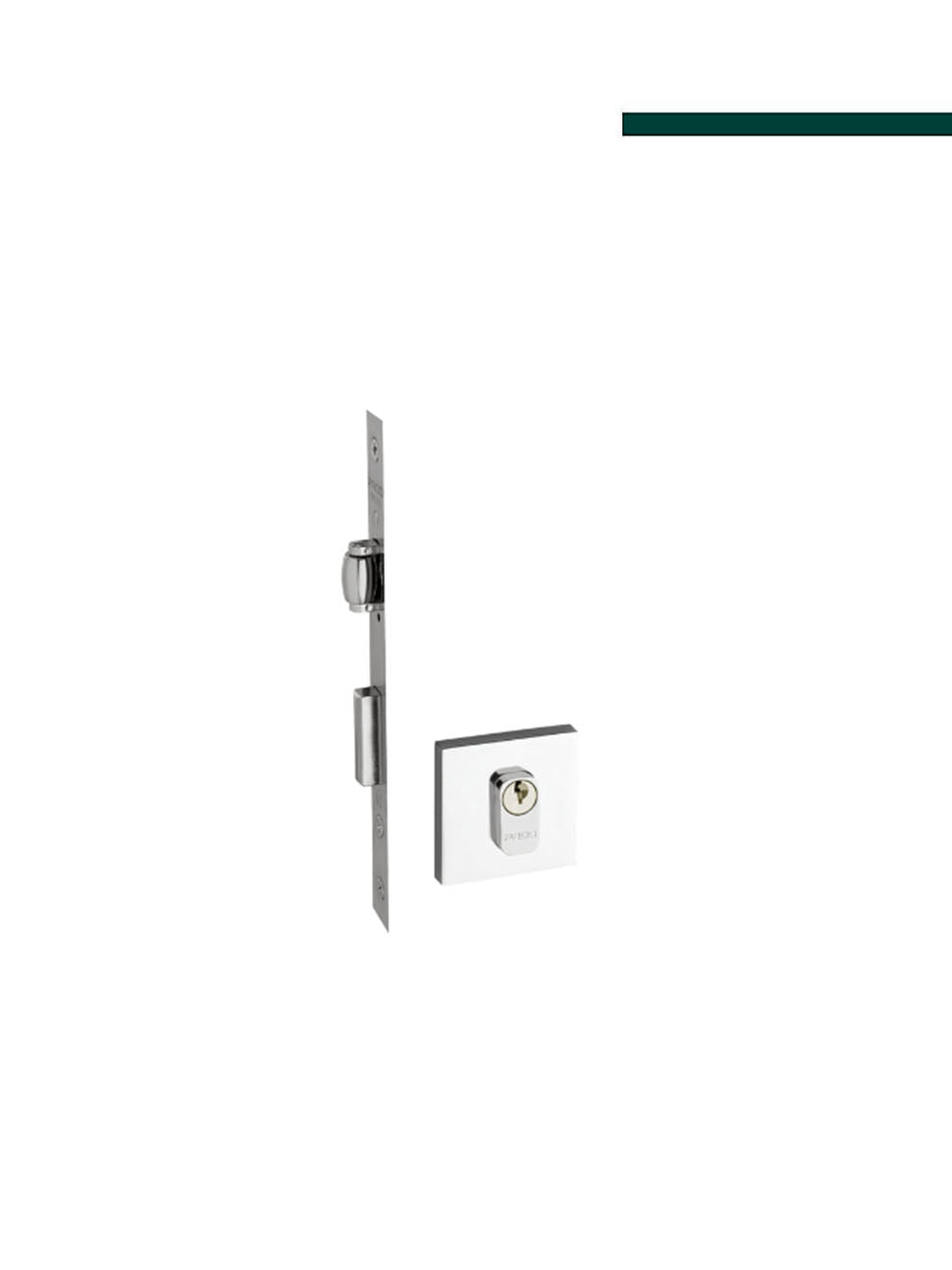 Fechadura Rolete zamac RQ2 464 55mm Banheiro Cromado