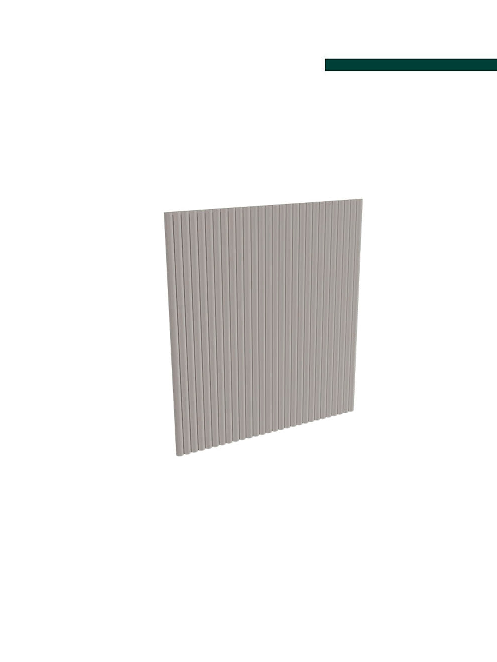 Santa Luzia - Meia cana 597 Curva Cinza Glacial 16x8mm (PACOTE C/ 6 PEÇAS) 2,80m