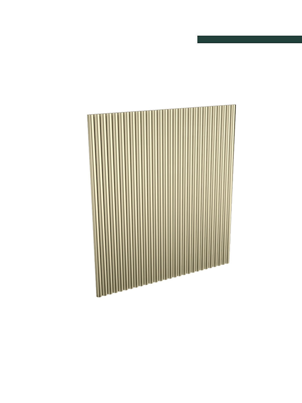 Santa Luzia - Meia cana 597 Curva Champanhe 16x8mm (PACOTE C/ 6 PEÇAS) 2,80m