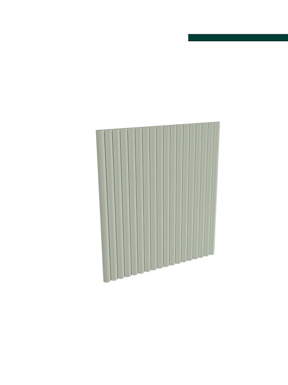 Santa Luzia - Meia cana 598 curva Oliva 25x13mm (PACOTE C/ 6 PEÇAS) 2,80m