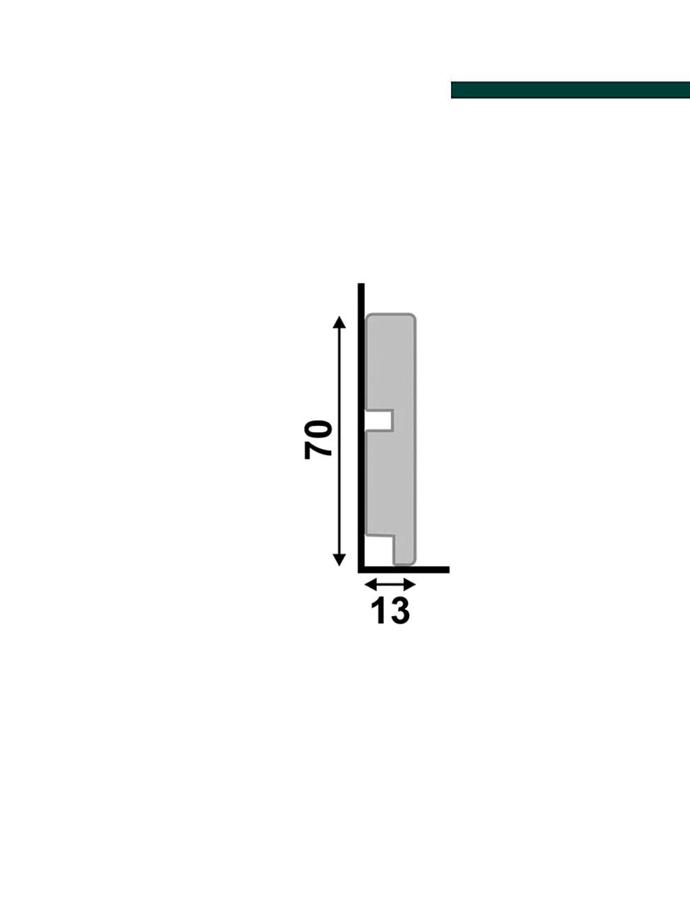 Santa Luzia - Rodapé Fendi 451 – 7cm - Barra
