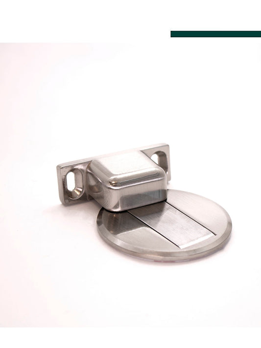 Trava Porta Magnético Slim Escovado - Comfortdoor