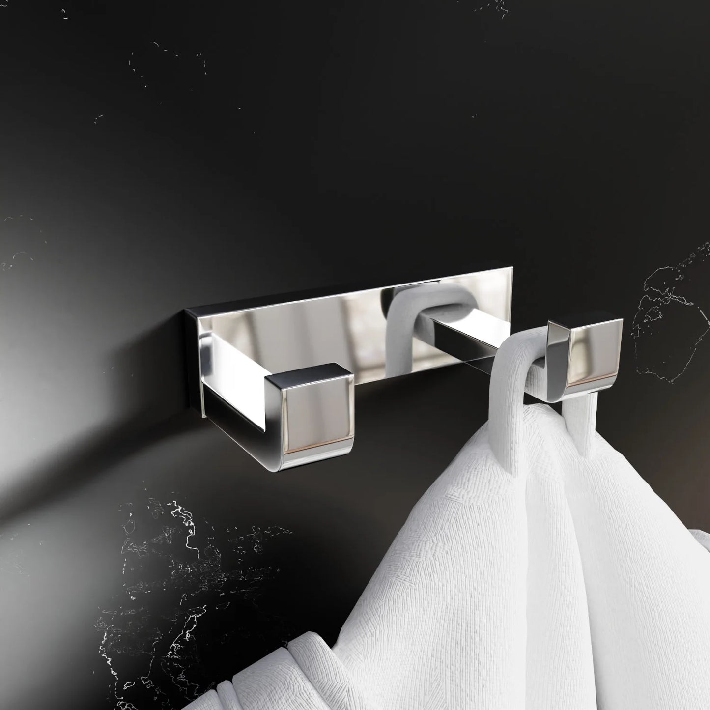Cabide Duplo Eterna IL9022 inox Polido - Italyline
