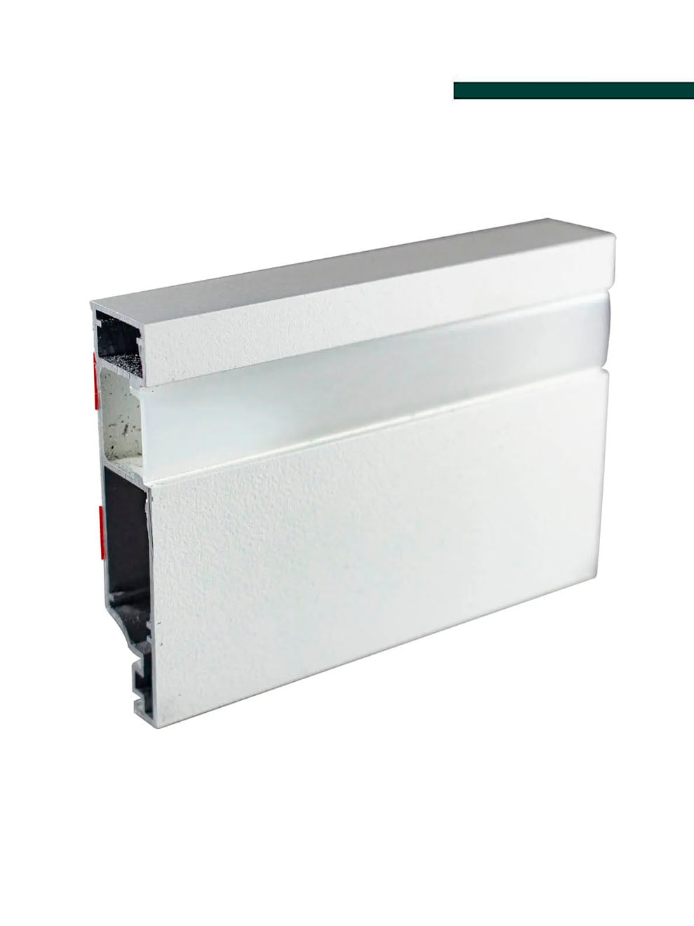 Rodapé Orion Autocolante com Friso para Difusor LED em Alumínio 70mm x 17mm (CX com 5 Peças) - Hom