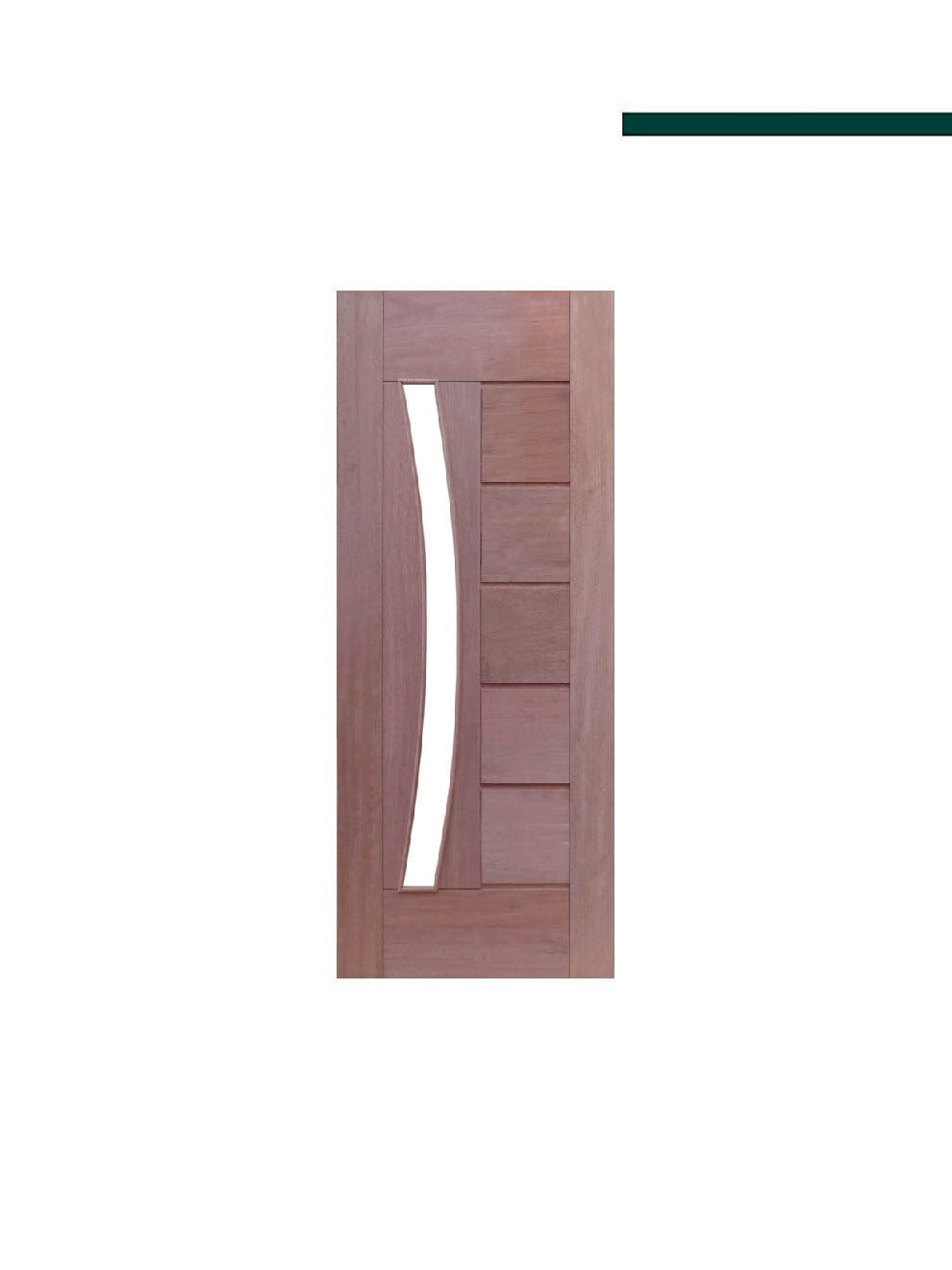 Porta Pivotante de Madeira BBB com Arco para Vidro - Casmavi