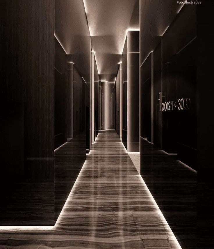 Rodapé Invertido Vytis em Alumínio com Aba para LED 62mm x 13mm (CX com 5 Peças) - Hom