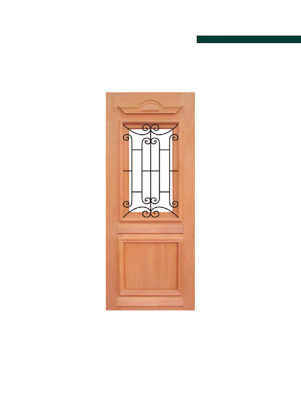 Porta de Madeira 010 Realeza com Grade - Casmavi