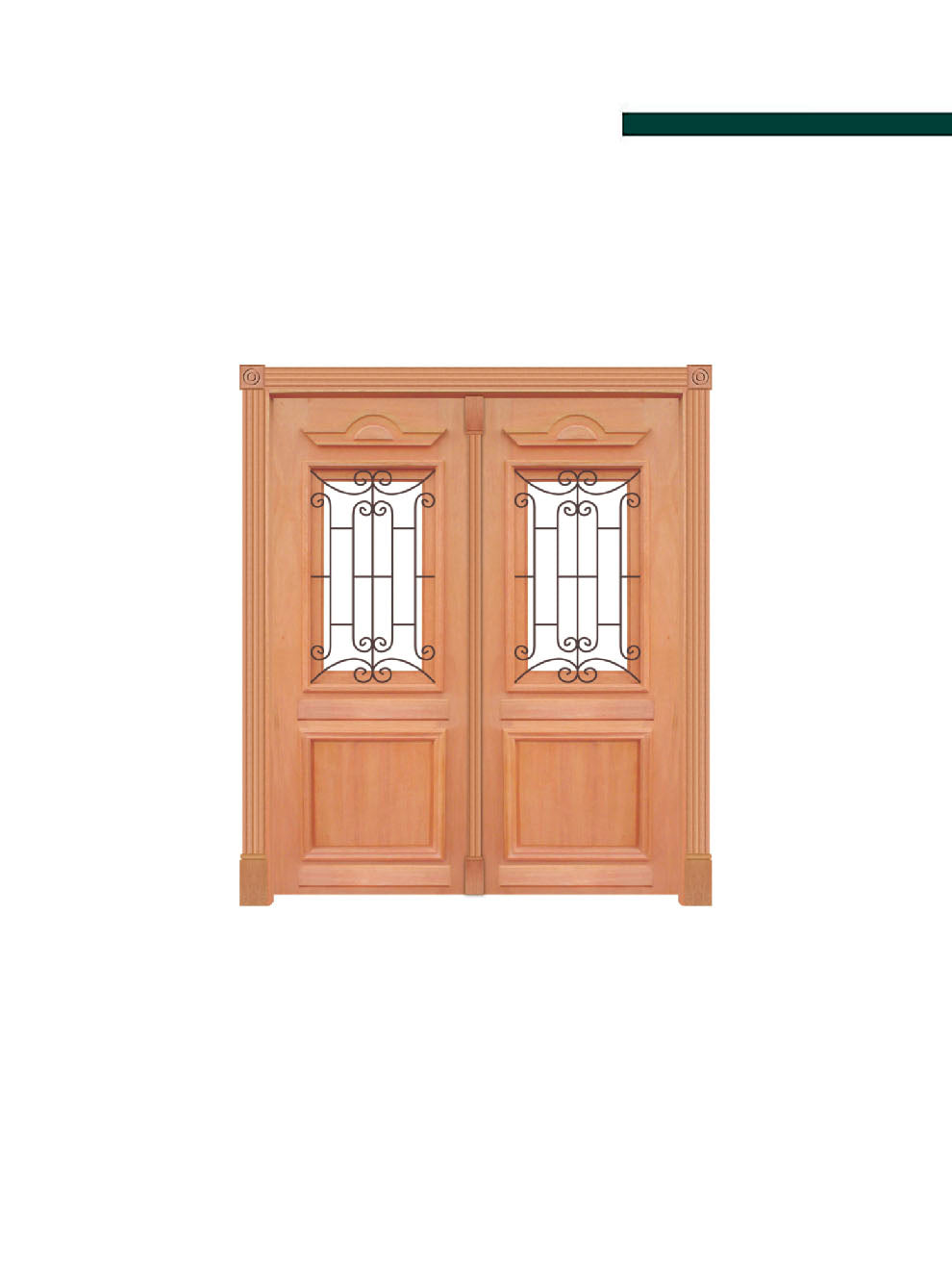 Porta de Madeira 210 Realeza com Grade - Casmavi