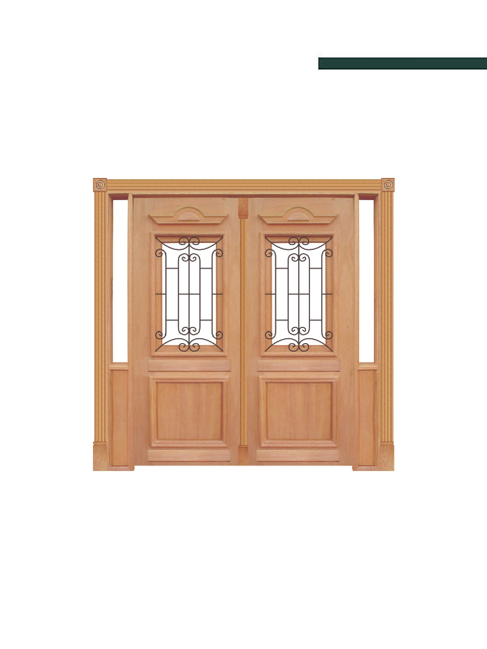 Porta de Madeira 040 Realeza com Grade - Casmavi