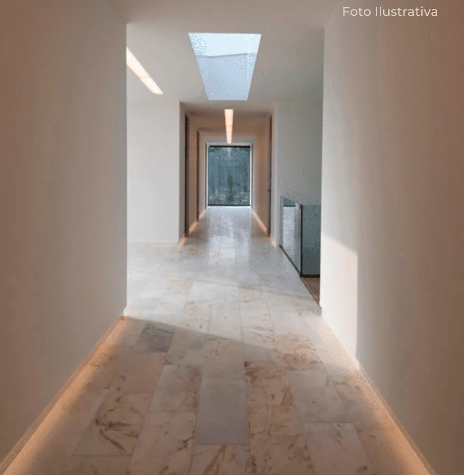 Rodapé Invertido Vytis em Alumínio com Aba para LED 62mm x 13mm (CX com 5 Peças) - Hom