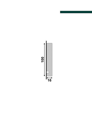Guarnição 547 branca – 10cm - Barra - Santa luzia