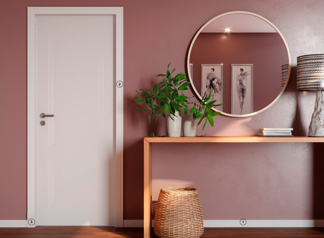 Rodapé 451 Branco – 7cm - (CX C/14 PEÇAS) Santa Luzia