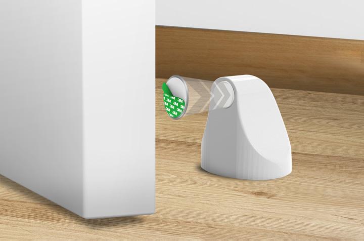 Trava Porta Magnético Preto Fosco - Comfortdoor