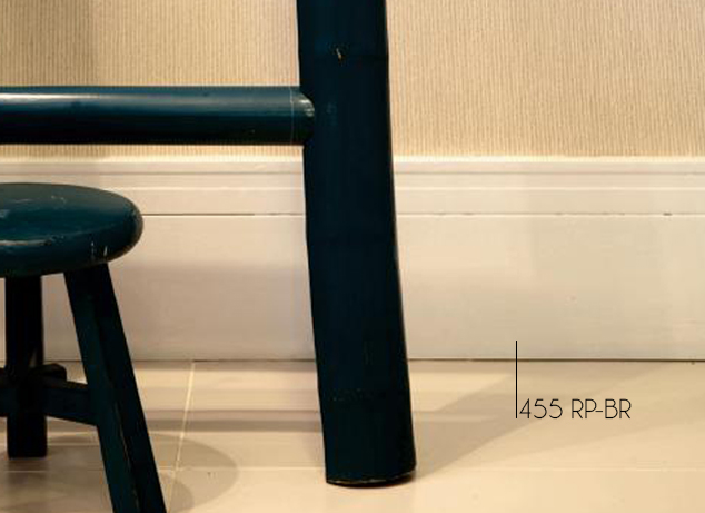 Rodapé 455 Branco – 5cm - (CX C/10 PEÇAS) Santa Luzia