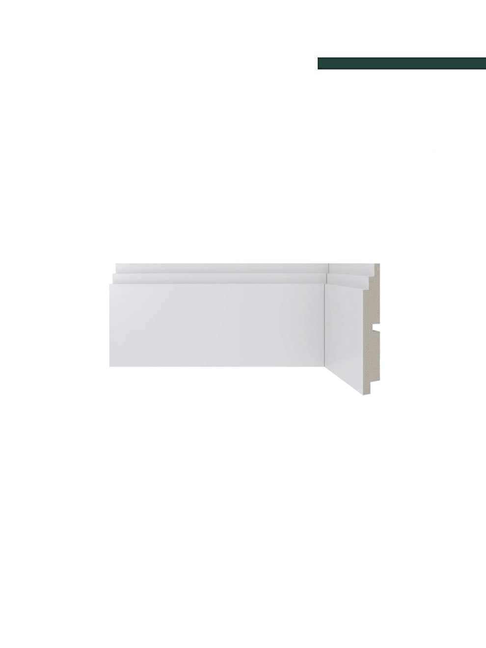 Rodapé 464 Branco – 10cm - Santa Luzia