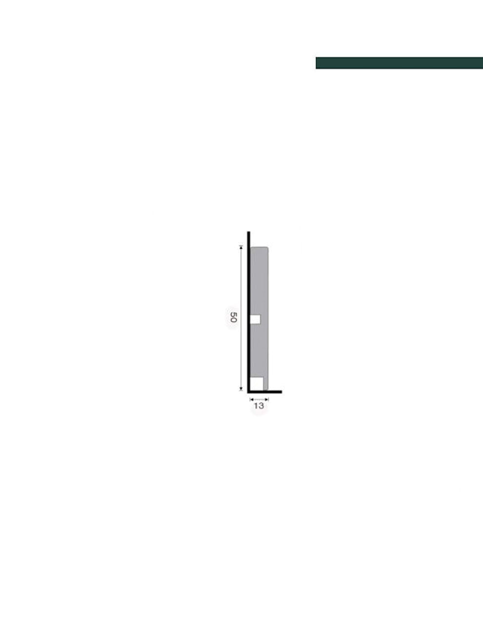 Rodapé 473 Branco – 5cm - (CX C/12 PEÇAS) Santa Luzia