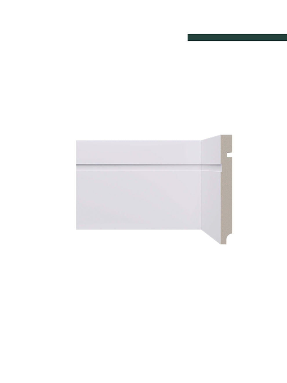 Rodapé 503 Branco – 15cm - Peça - Santa Luzia