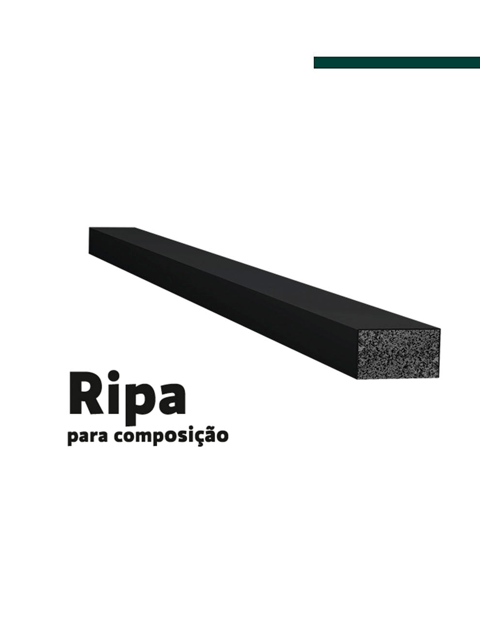 Filete Preto 23,5mm x 8mm x 2,80m - (PCT C/2) -  Santa Luzia
