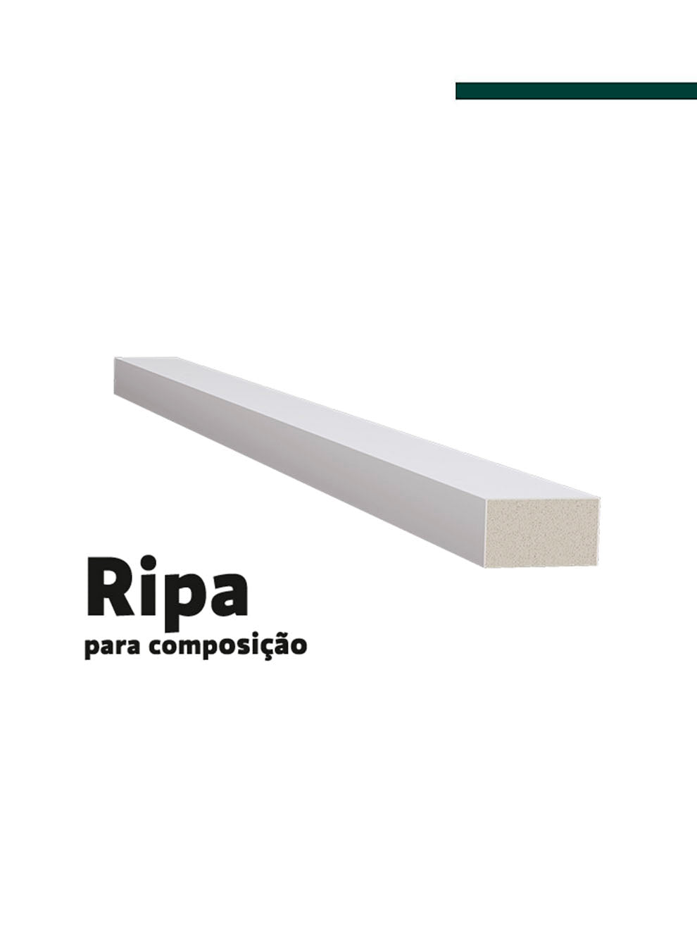 Filete Branco 23,5mm x 8mm x 2,80m - (PCT C/2) -  Santa Luzia
