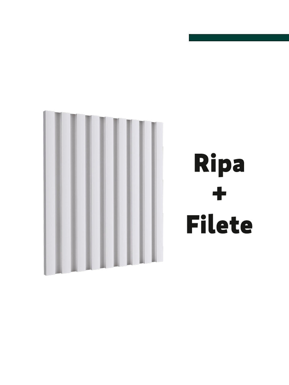 Filete Branco 23,5mm x 8mm x 2,80m - (PCT C/2) -  Santa Luzia
