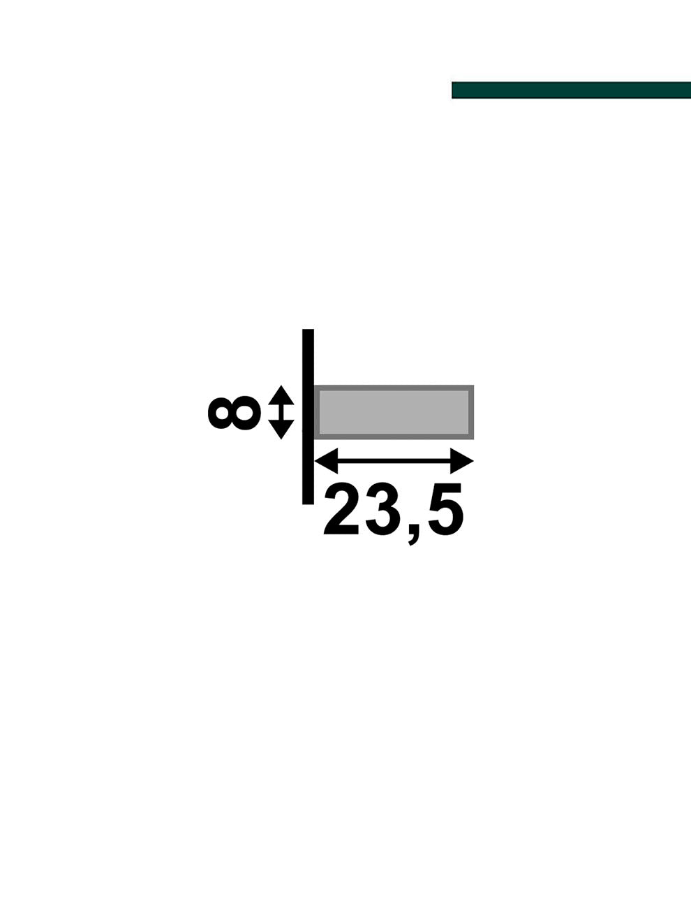 Filete curupixa 23,5mm x 8mm x 2,80m - (PCT C/2) - Santa Luzia