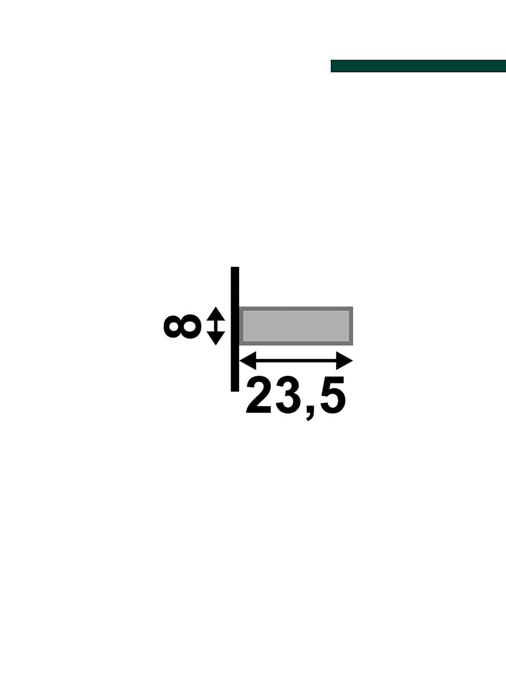 Filete Ipê escuro 23,5mm x 8mm x 2,80m - (PCT C/2) -  Santa Luzia