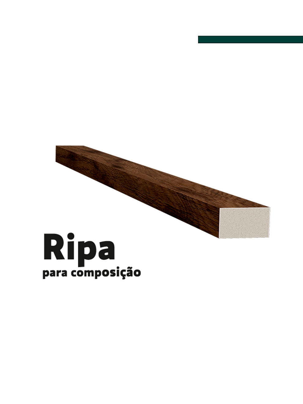 Filete Ipê escuro 23,5mm x 8mm x 2,80m - (PCT C/2) -  Santa Luzia