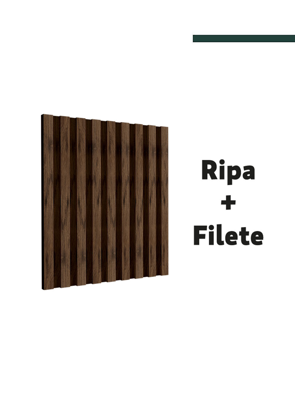 Filete Ipê escuro 23,5mm x 8mm x 2,80m - (PCT C/2) -  Santa Luzia