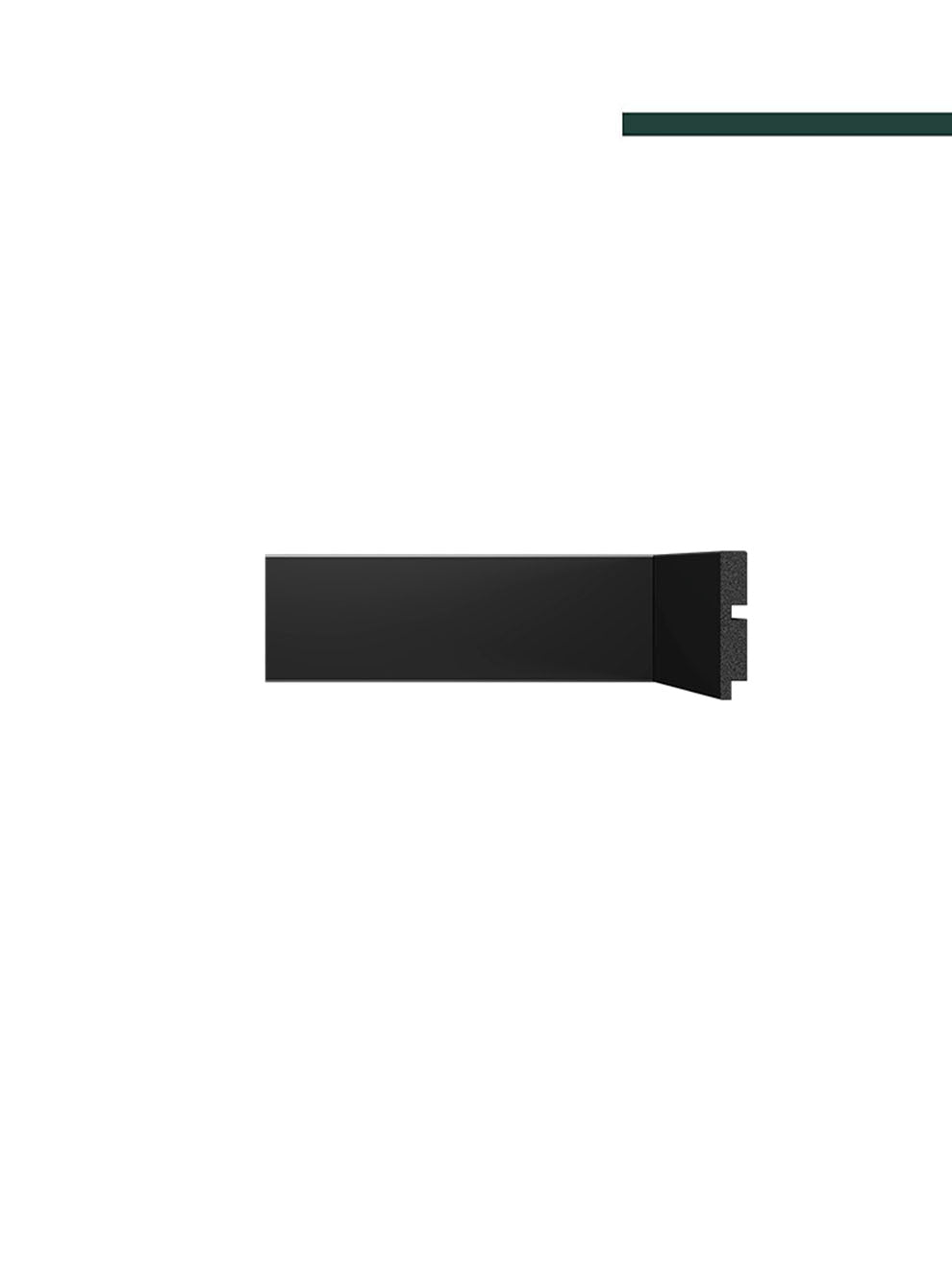 Rodapé 3451 Black – 7cm - Peça - Santa Luzia
