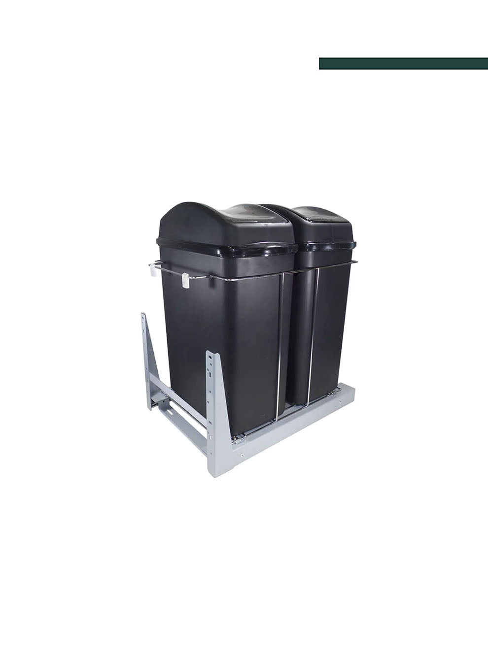 Jomer - Lixeira Dupla Deslizante 40L Cr 8683