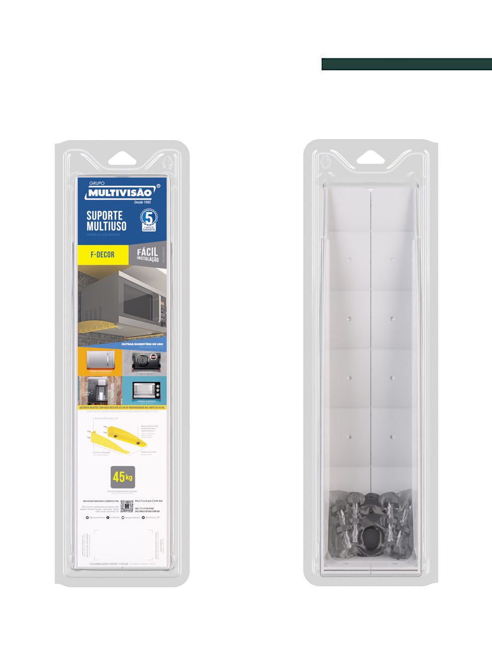 Multivisão - Suporte Multi Uso Branco F-DECOR-BR