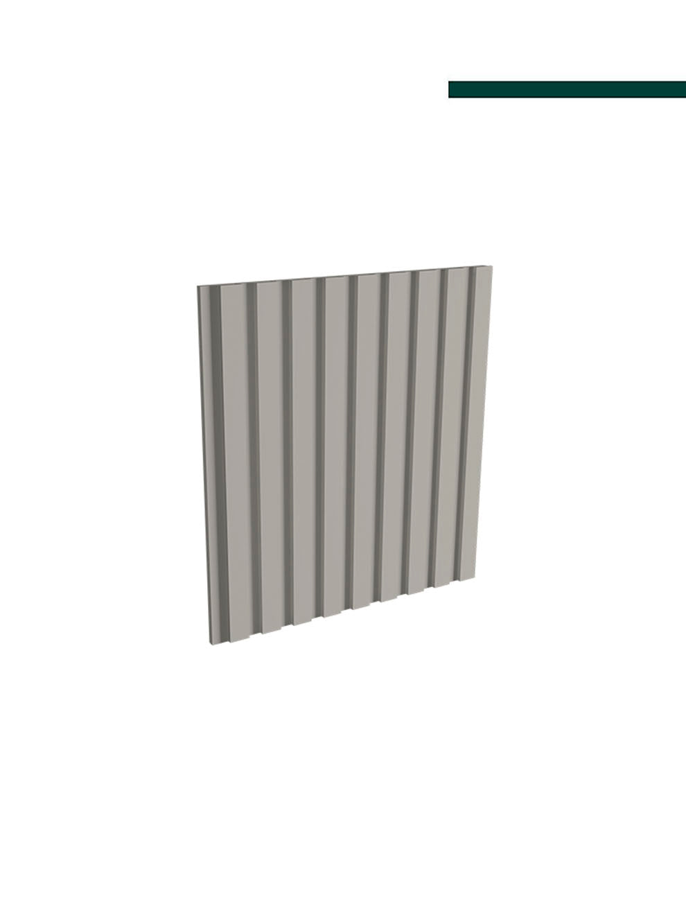 Ripado 55 Cinza glacial 55mm x 16mm x 2,80m PAR - Santa Luzia