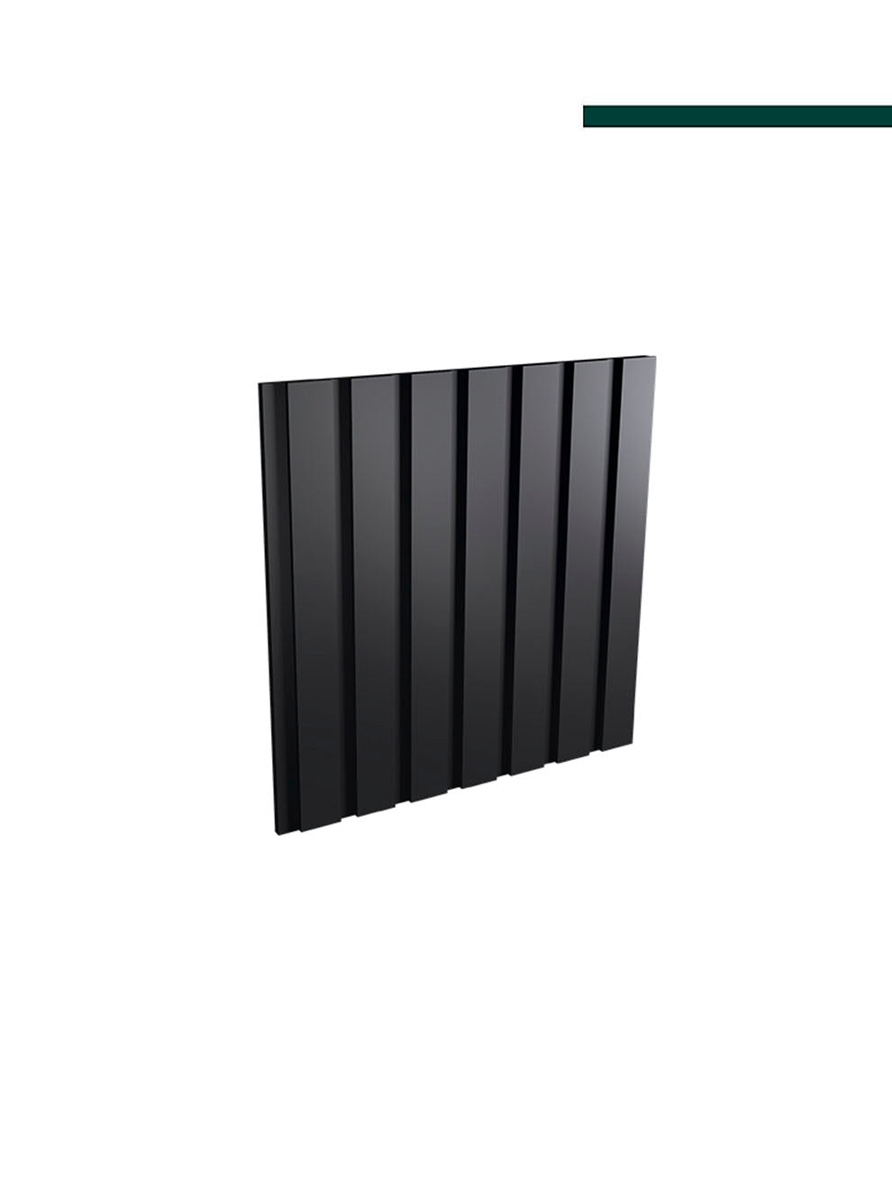 Ripado 75 Preto 55mm x 16mm x 2,80m PAR - Santa Luzia