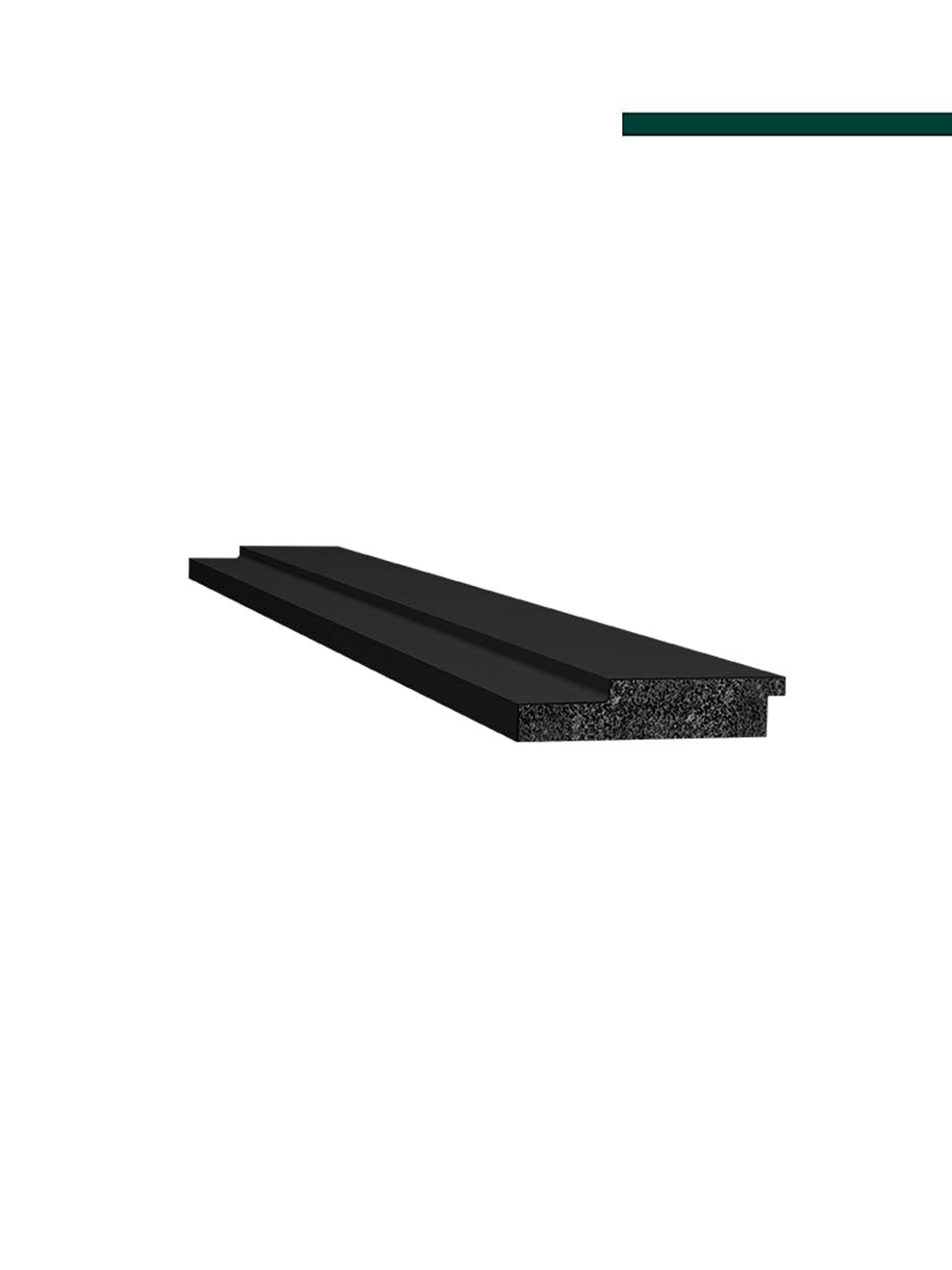 Ripado 75 Preto 55mm x 16mm x 2,80m PAR - Santa Luzia