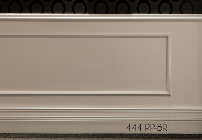 Rodapé 444 Branco – 10cm - Barra - Santa Luzia