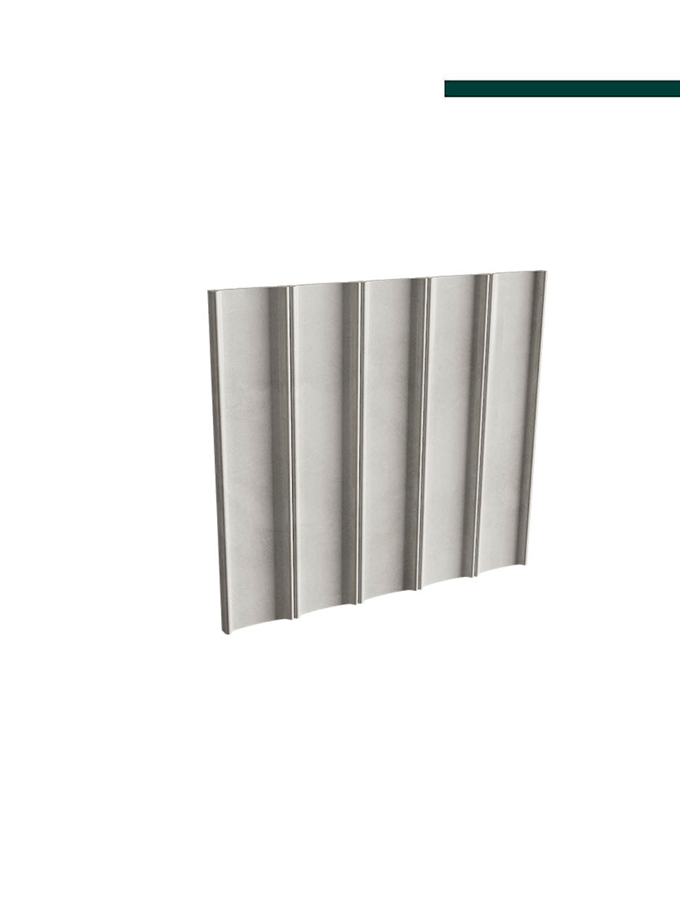 Painel Ubá concreto 100mm x 16mm x 2,80m - (CX C/ 2,24m2 ou 8 peças) - Santa Luzia