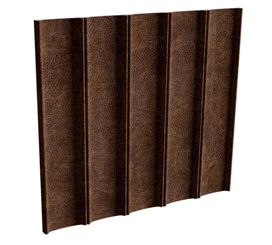 Painel Ubá couro marrom 100mm x 16mm x 2,80m - (CX C/ 2,24m2 ou 8 peças) - Santa Luzia