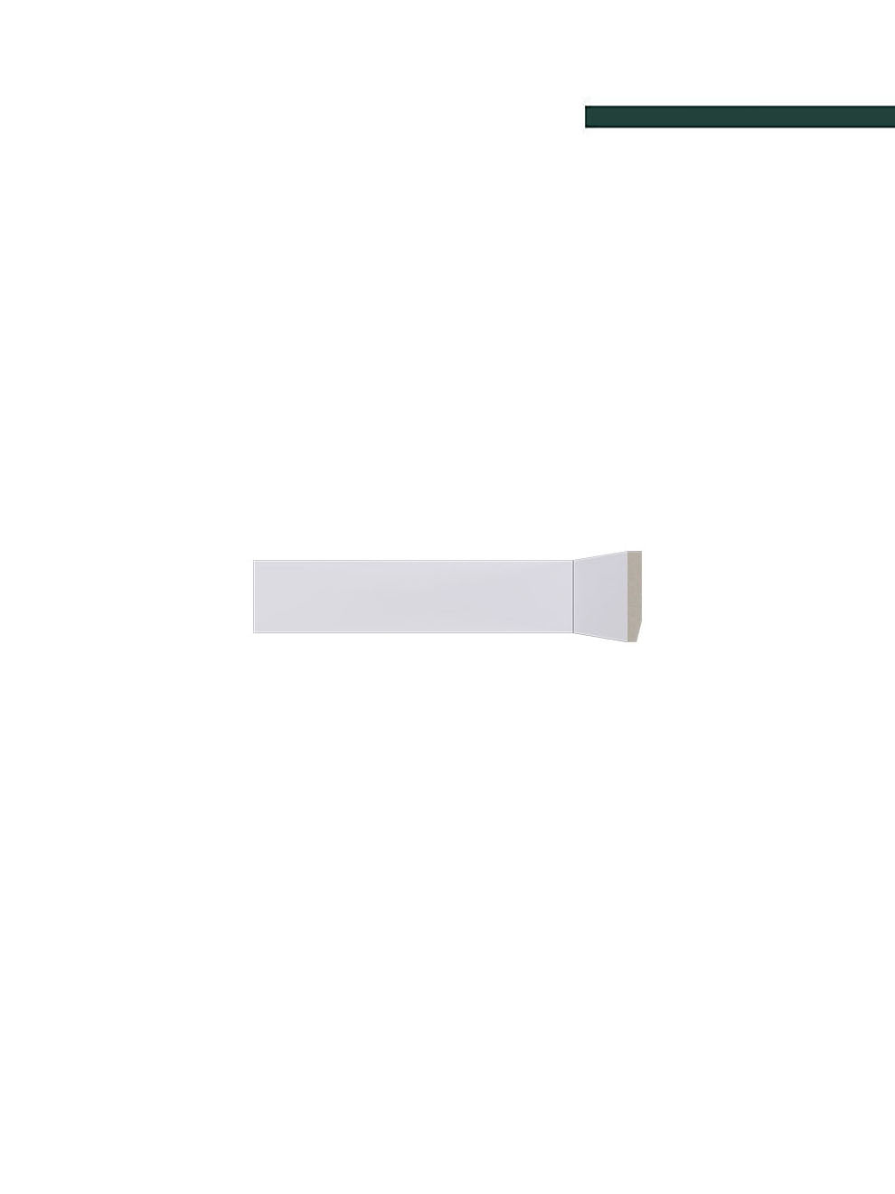 Rodapé Lev51 Branco – 5cm - Barra - Santa Luzia