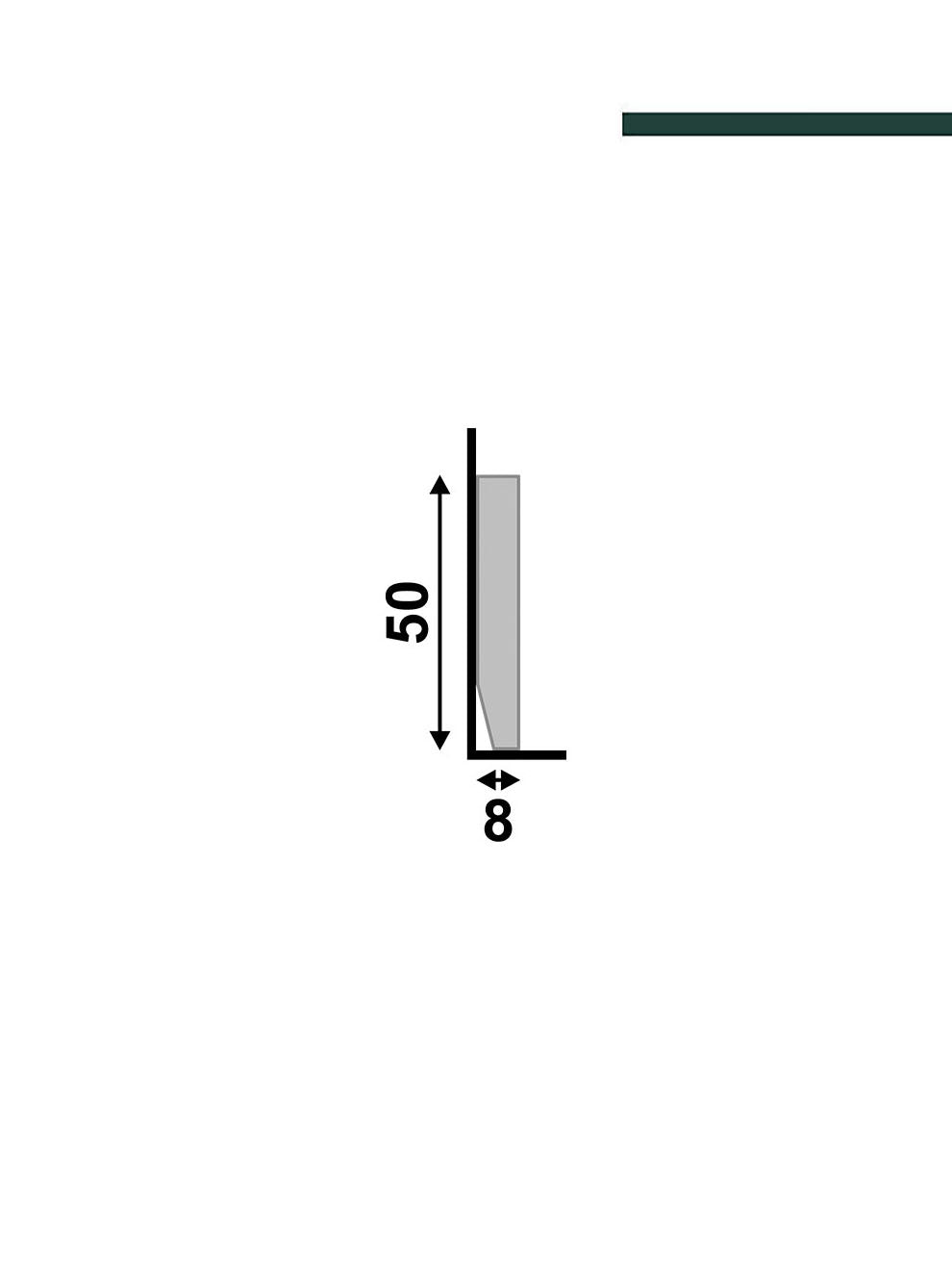Rodapé Lev51 Branco – 5cm - Barra - Santa Luzia