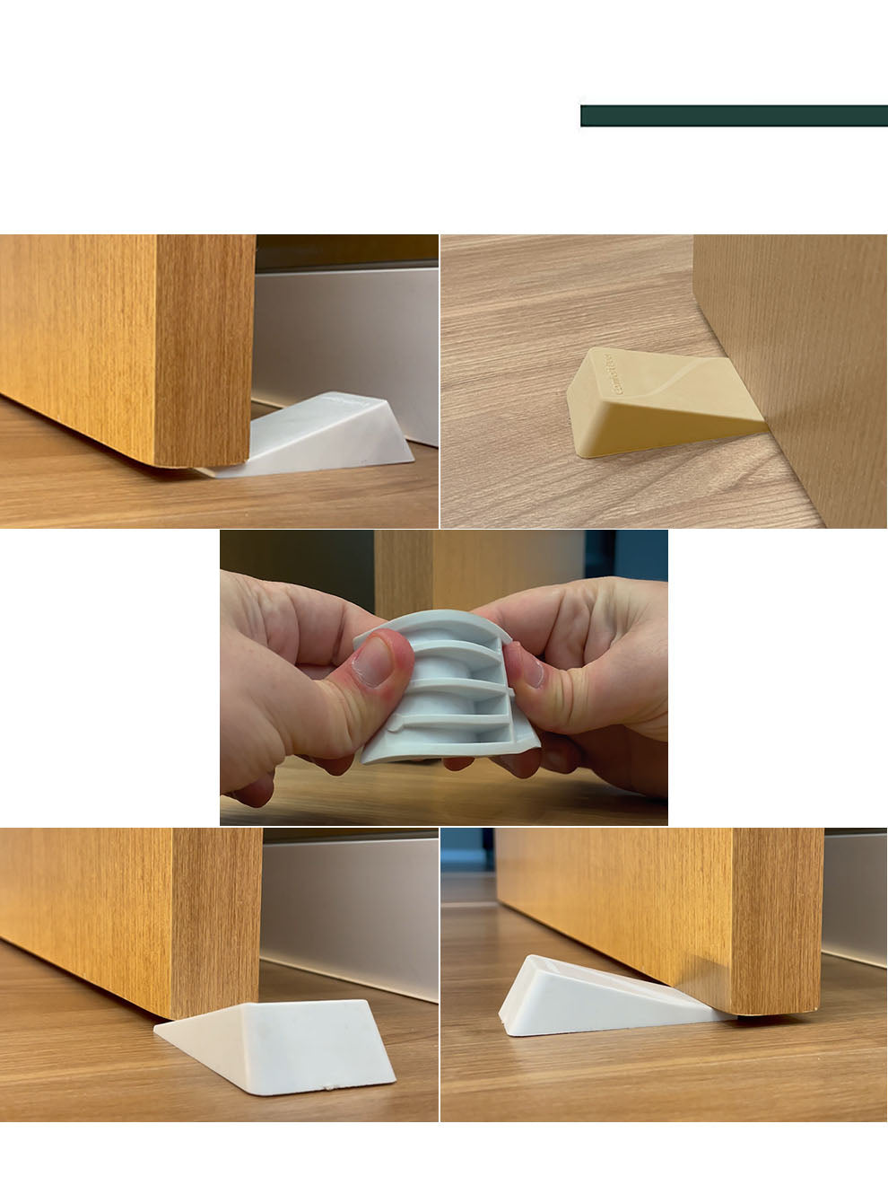 Trava porta borracha marrom - Comfortdoor