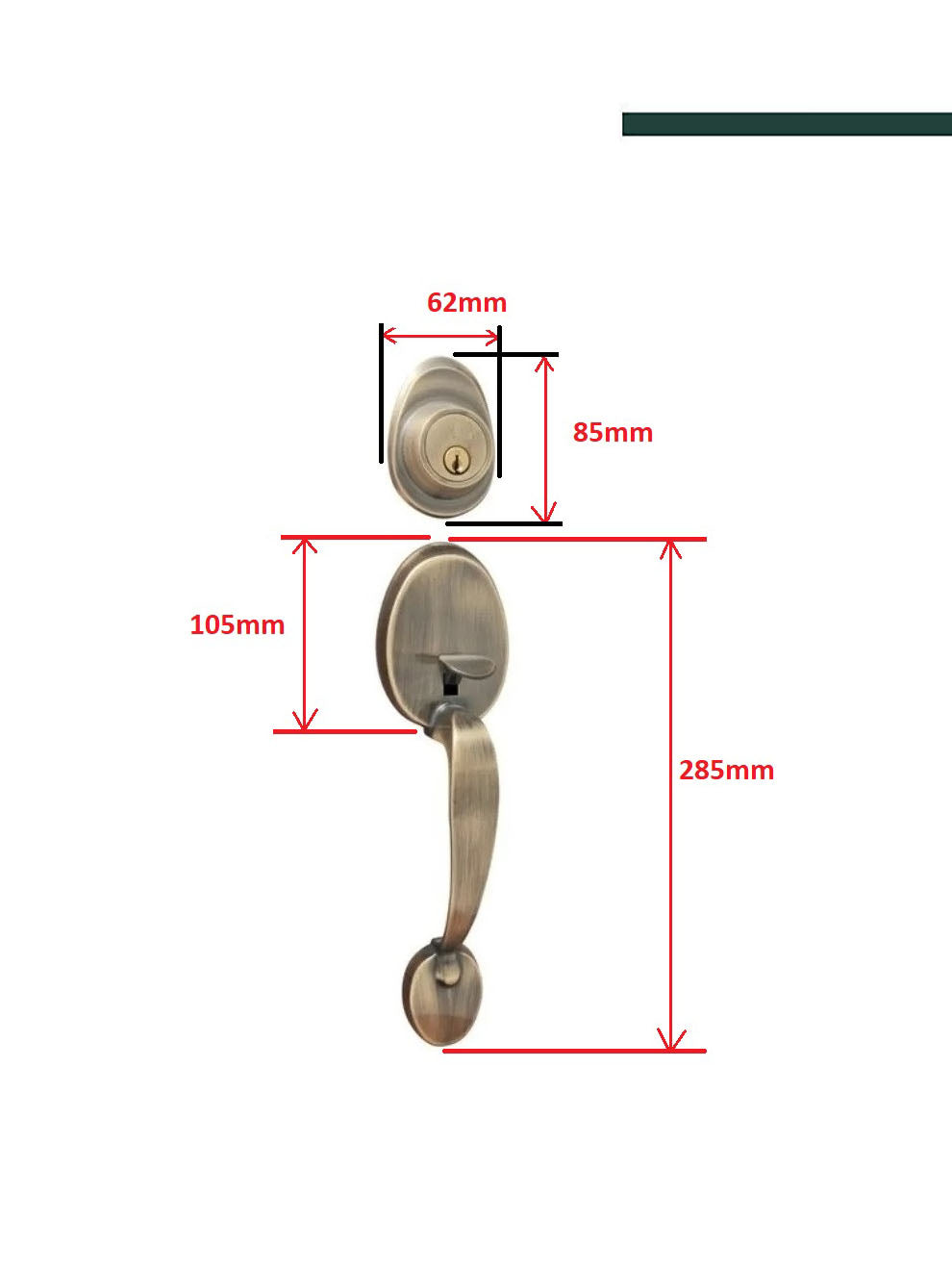 Fechadura Externa Blim Blim 650ZCE Escovada 35mm - Arouca