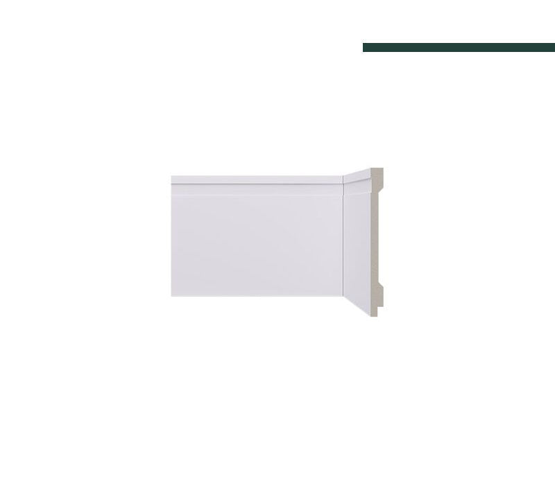 Rodapé Lev152 Branco – 15cm - Barra - Santa Luzia