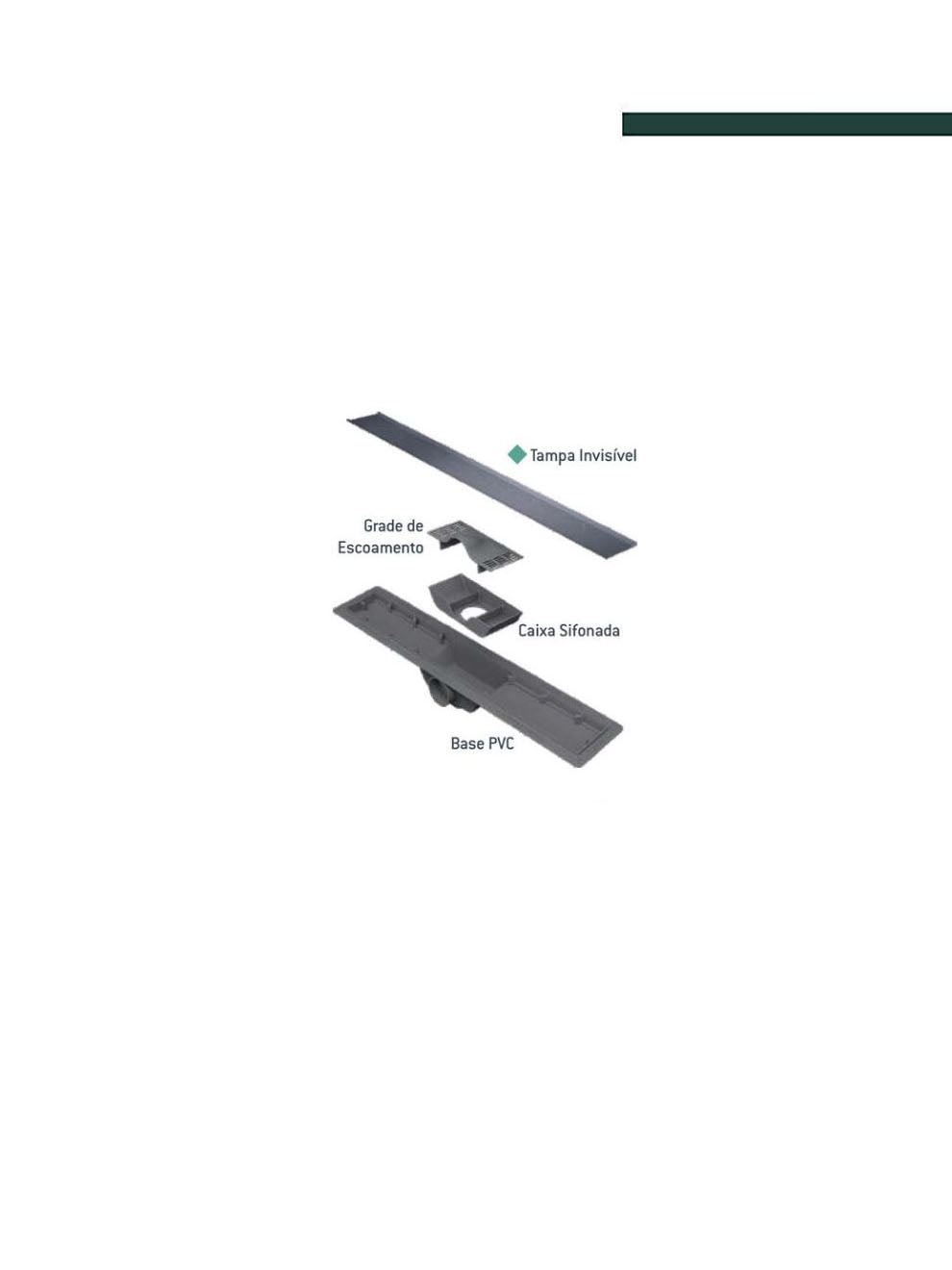 Ralo Versata 70cm x 8cm Tampa Invisível - SELMETAL