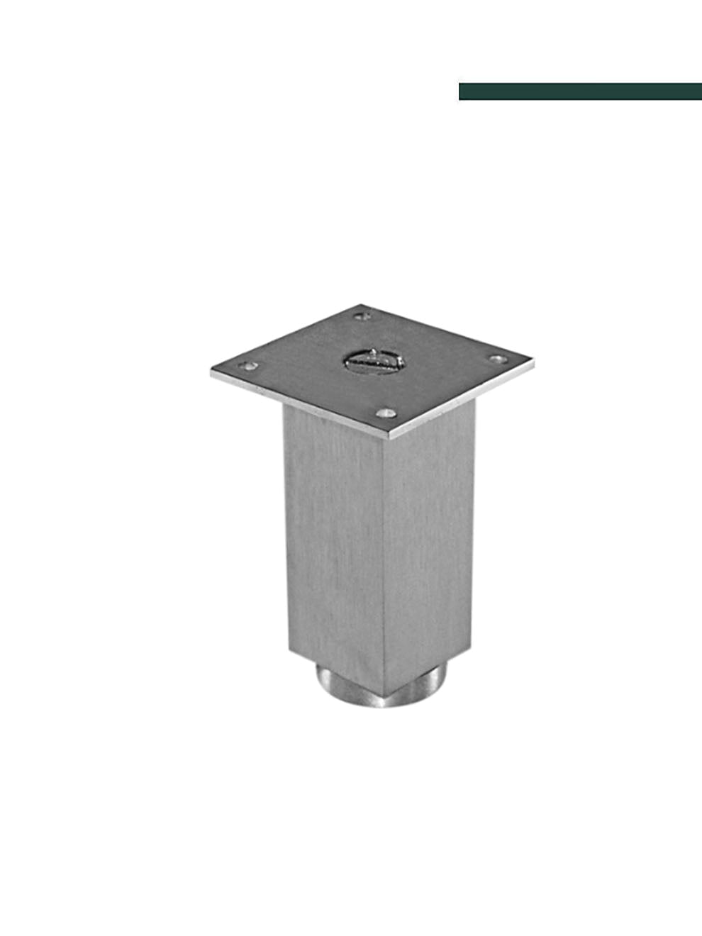 Vesfer - Pé para móveis 4056 (40 x 40mm - 5cm) Alumínio Polido - Peça