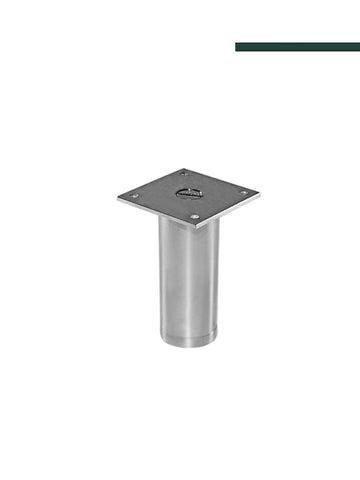 Vesfer - Pé para móveis 4055 1"1/2 x 10cm Alumínio Polido - Peça