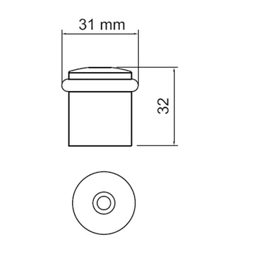 IMAB - Amortecedor 0300 zamak Cromo Acetinado